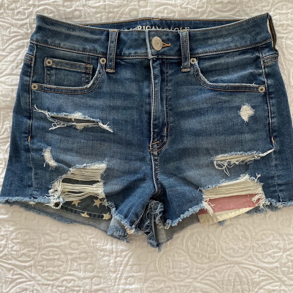 American Eagle Denim Ripped Shorts